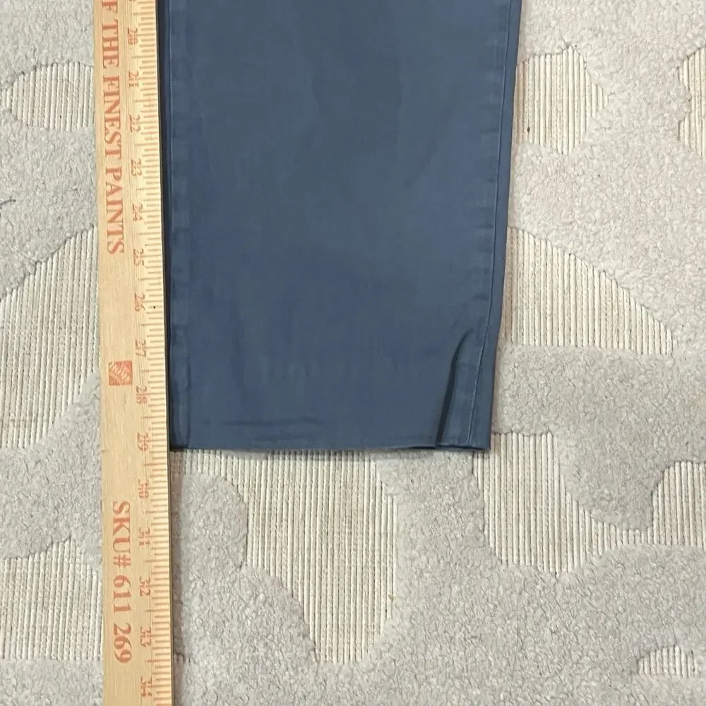 Zanella Parker Dress Pants Men 34x29 Chino Trouser Italy Cotton Elastane
